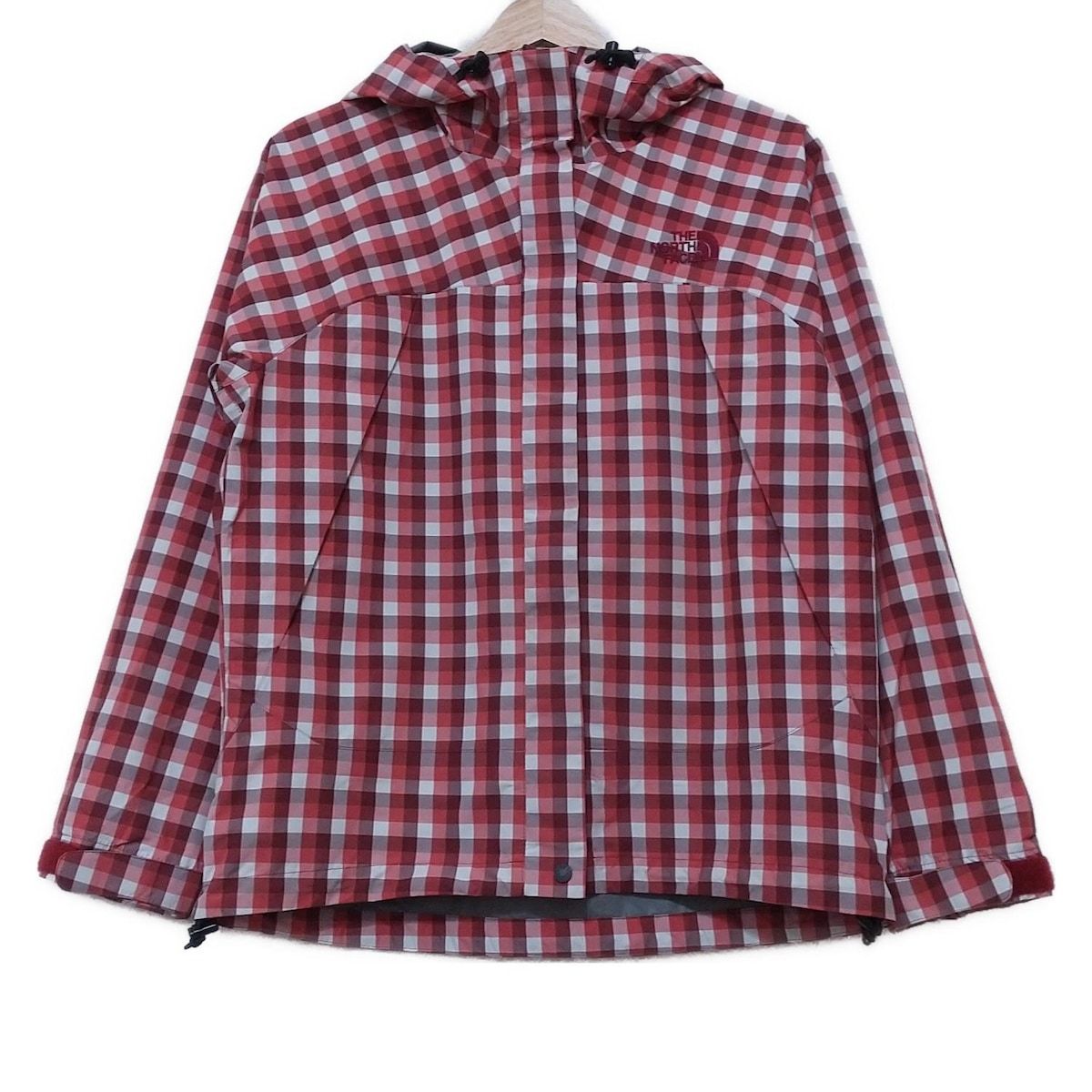THE NORTH FACE ノースフェイス ブルゾン サイズM レディース レッド 白 ダークブラウン 長袖 チェック柄 ジップアップ 秋 春