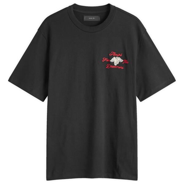 アミリ メンズ トップス Tシャツ 刺繍 AMIRI Embroideredreamers TShirt Black ブラック