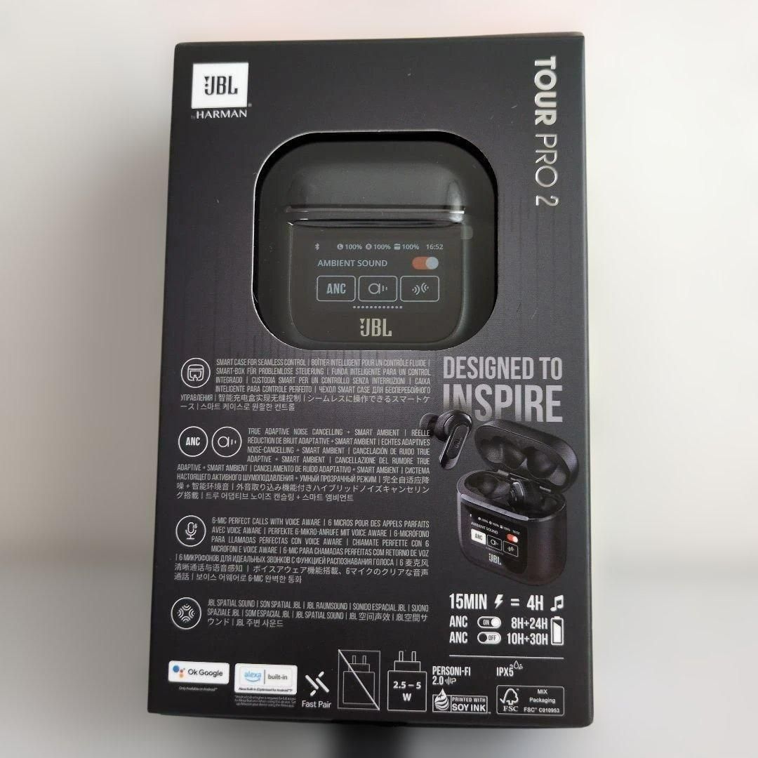 新品】JBL TOUR PRO 2 ワイヤレスイヤホン ブラック - メルカリ
