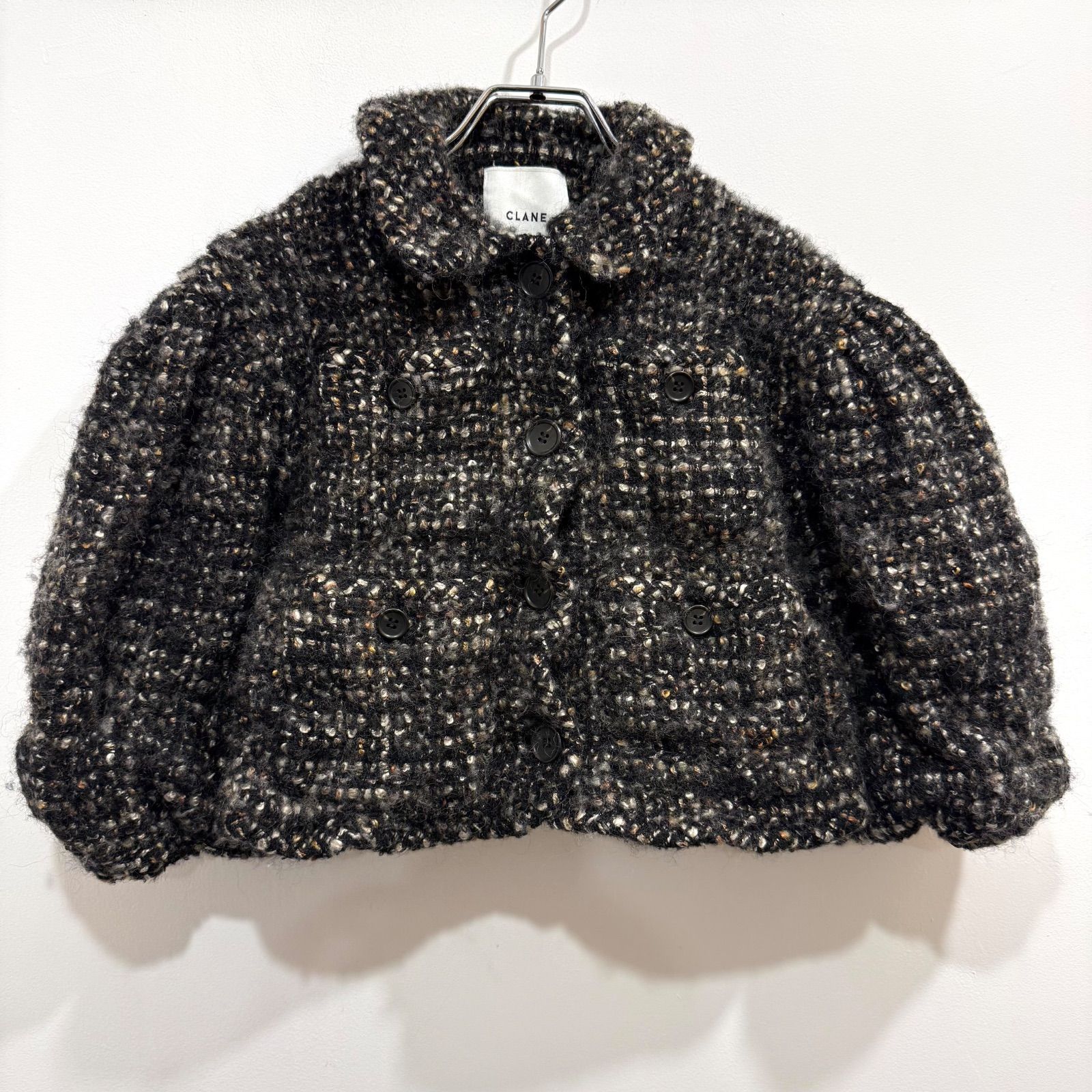 ジャケット・アウター CLANE MIX TWEED PUFF SLEEVE JACKET CLANE MIX TWEED PUFF SLEEVE JACKET