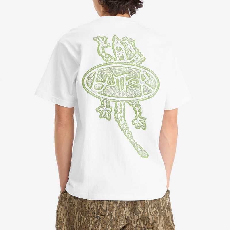  バターグッズ メンズ トップス Tシャツ Butter Goods WipeoutShirt White ホワイト その他 研磨機