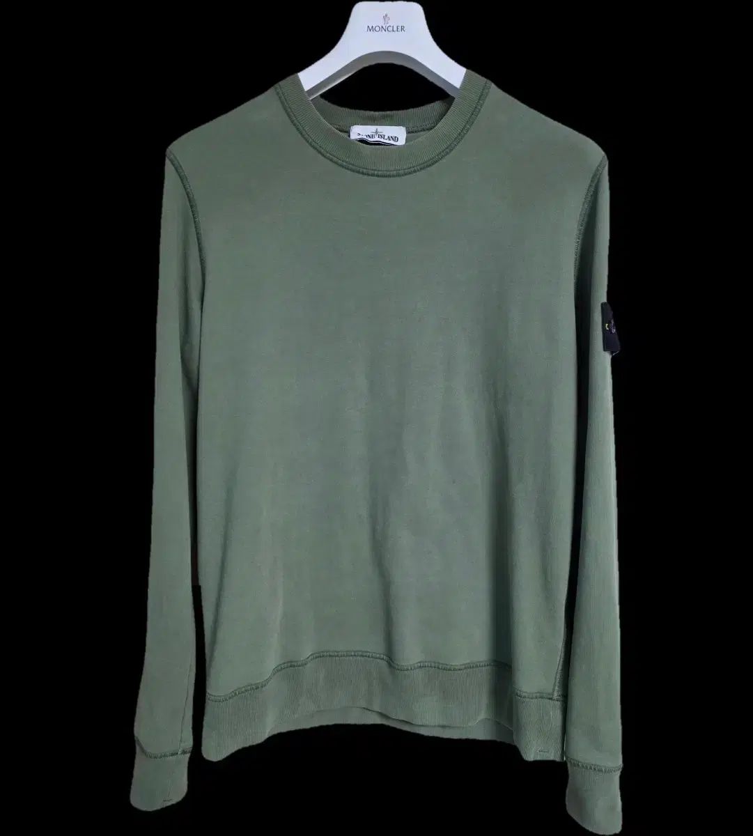 STONE ISLAND ストーンアイランド ワッペン 起毛 スウェット カーキ M サイズ