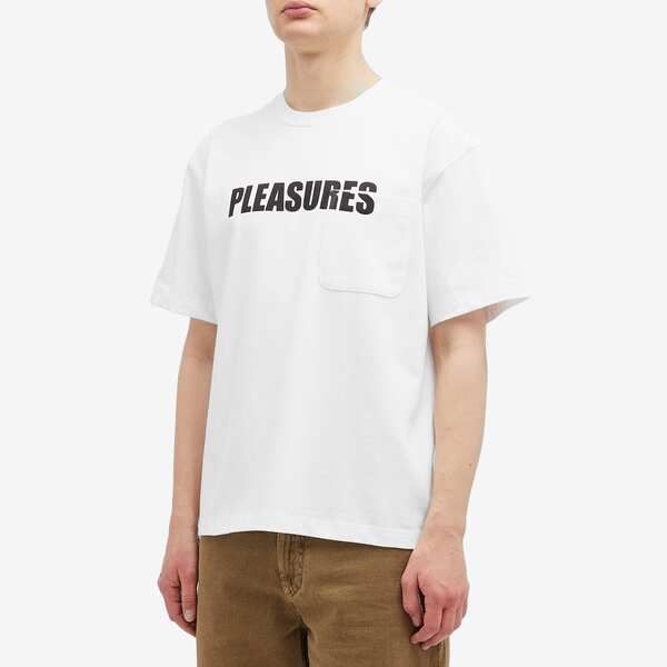 プレジャーズ メンズ トップス Tシャツ Pleasures Impact Pocket HeavyweightShirt White ホワイト