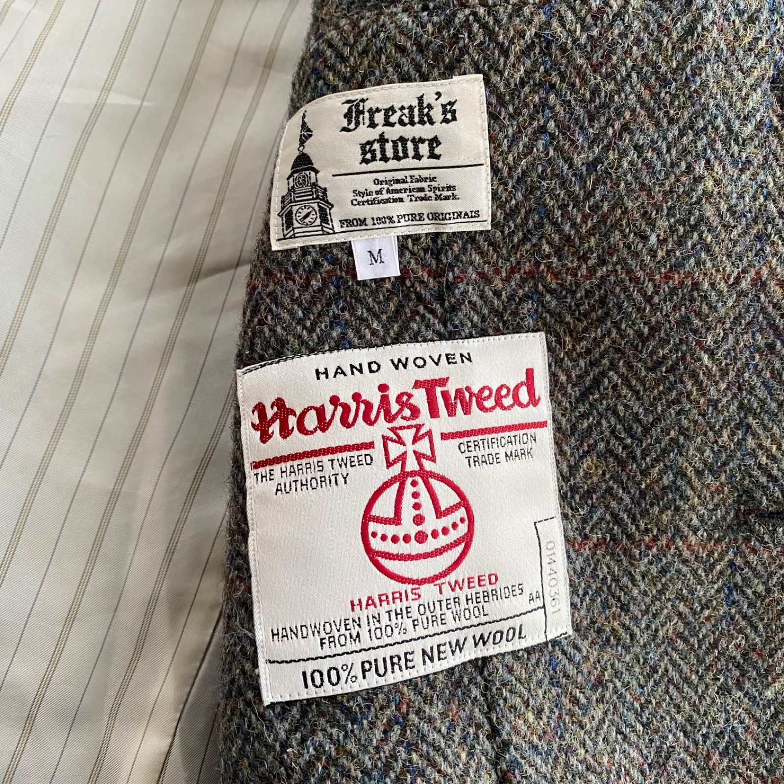 極美品！Harris Tweed×Freaks Store フリークスストア ハリスツイード 