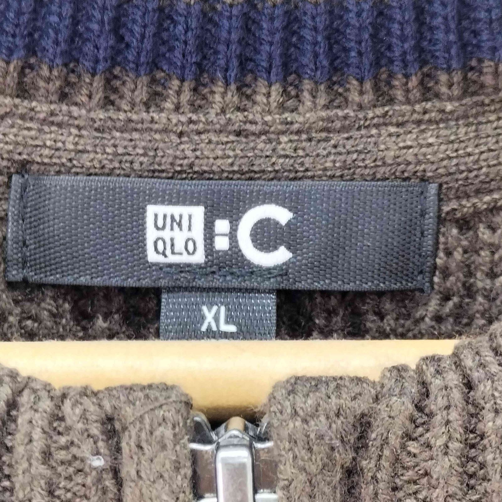 ユニクロシー UNIQLO：C クルーネックフルジップカーディガン メンズ 