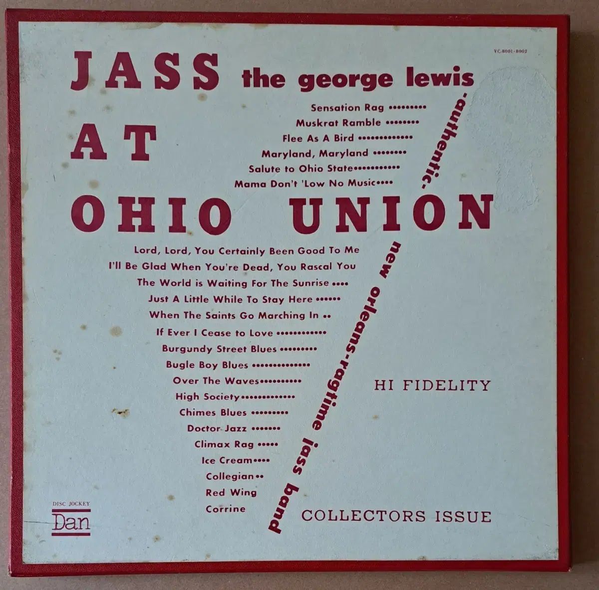 LP ジョージ ルイス JASS AT OHIO UNION 2 ボックスセット