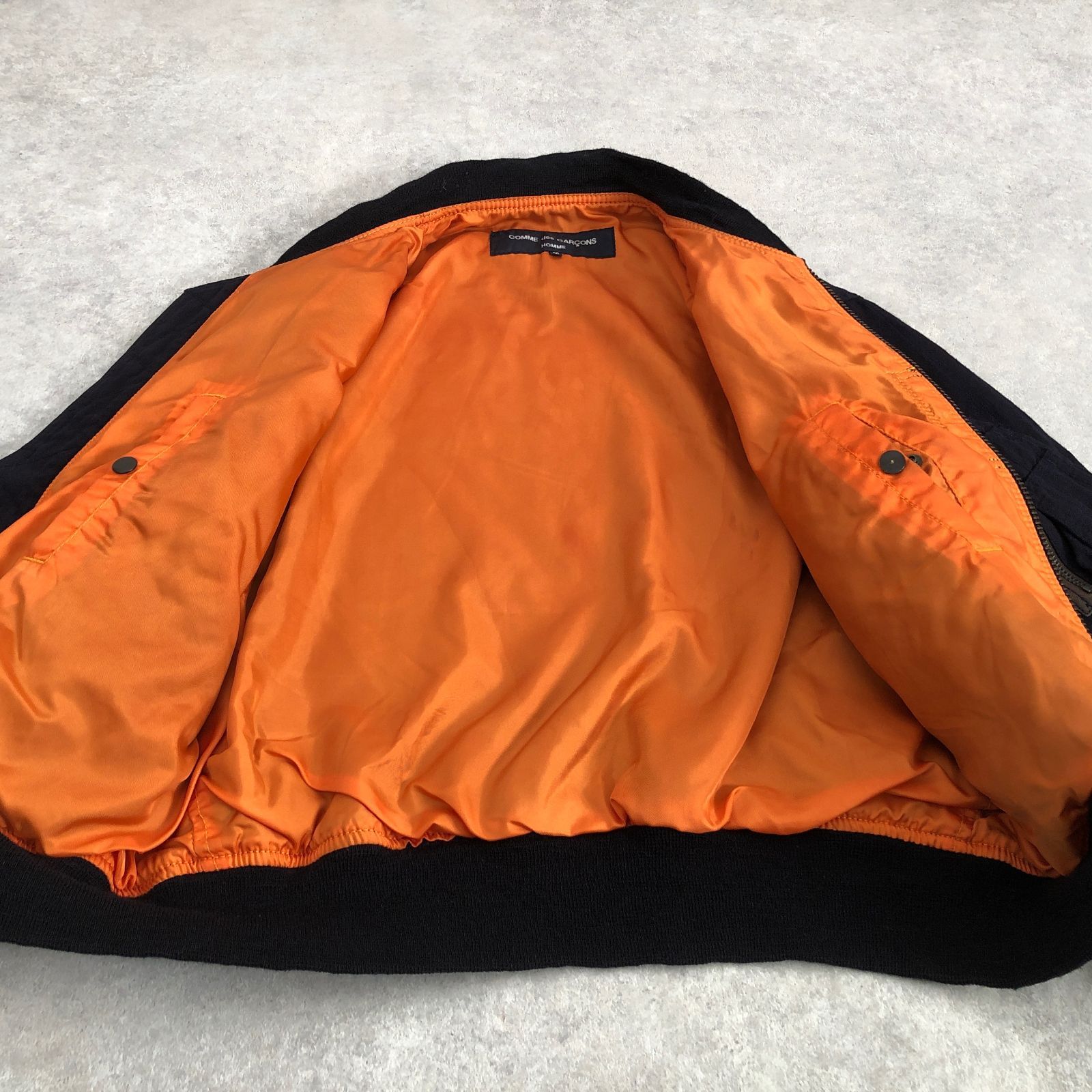 名作 COMME des GARCONS HOMME ウール縮絨 MA-1 ミリタリー フライト