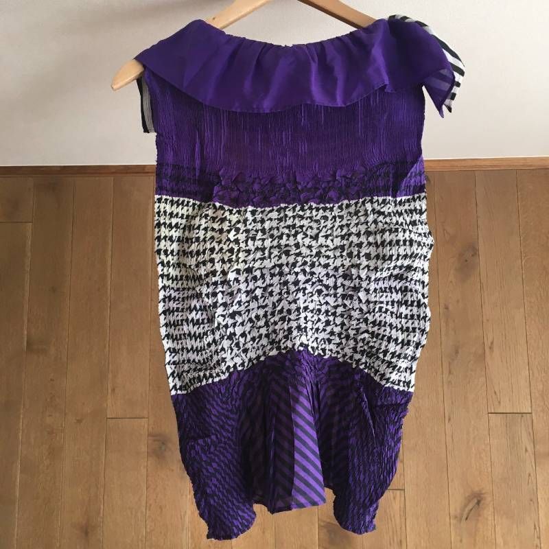 美品 ISSEY MIYAKE FETE イッセイミヤケ 変形 トップス2 IM31FJ503