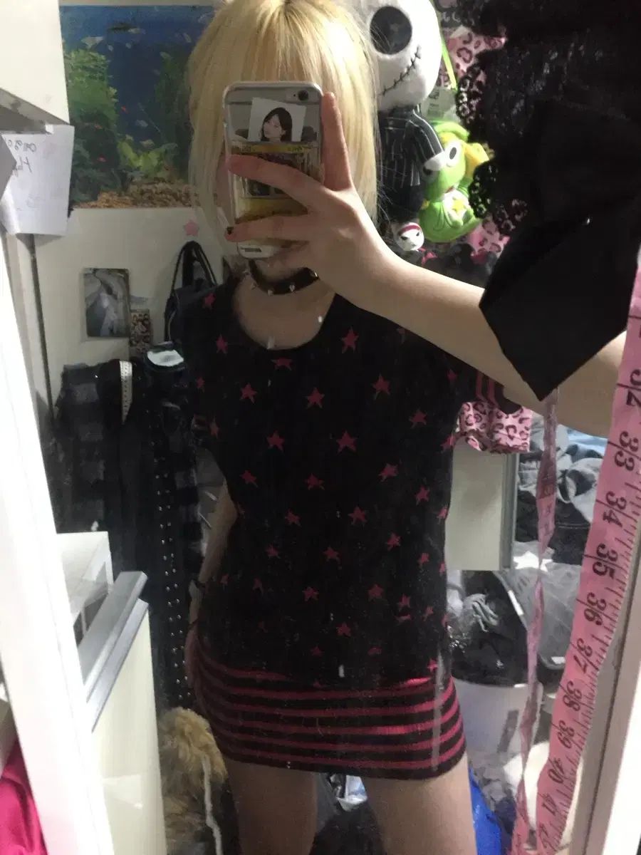 ヴィンテージ xoxo 星 スター ニット フード ONE PIECE パンク ギャル なな