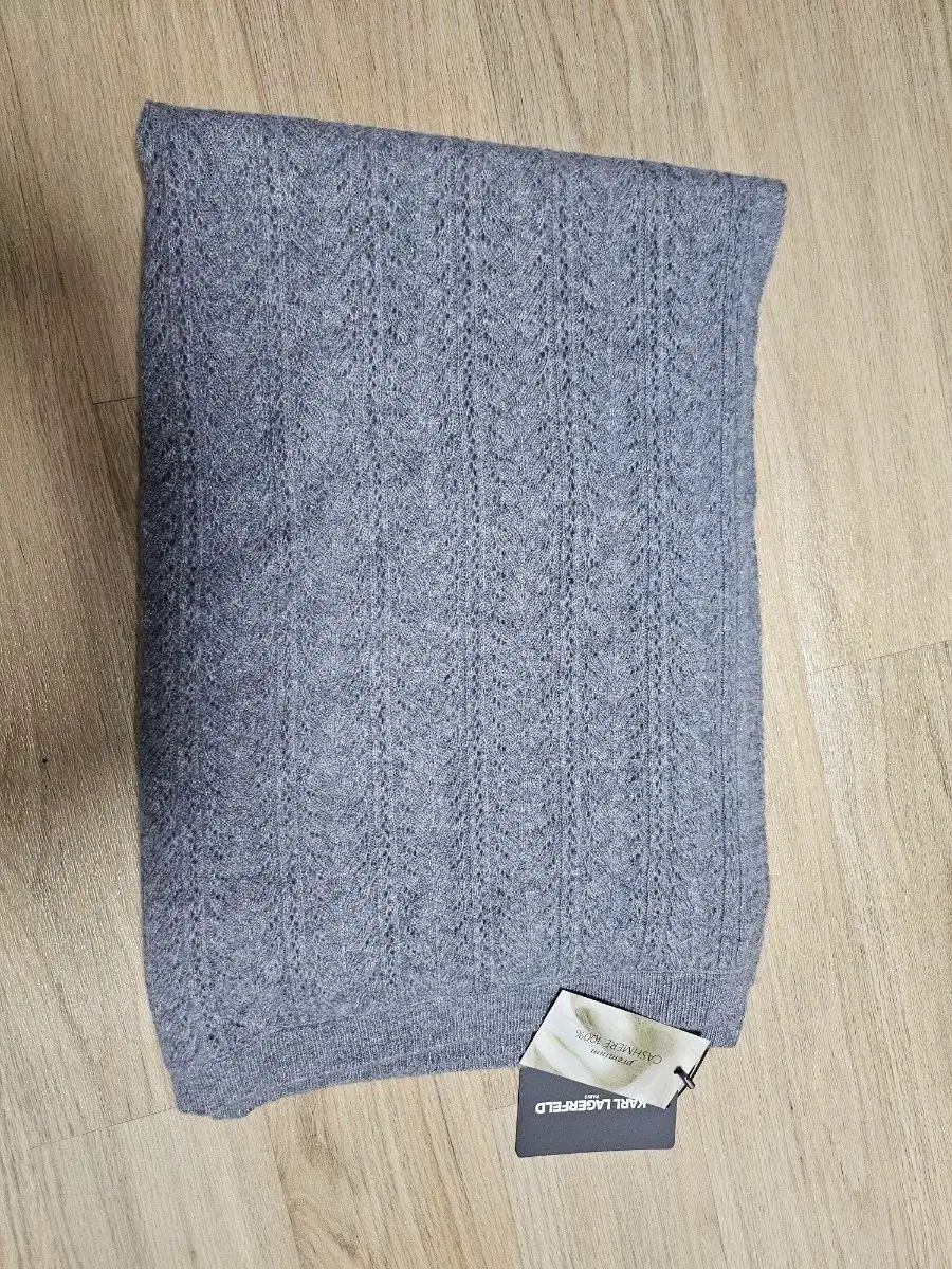 カールラガーフェルド カシミア マフラー グレー