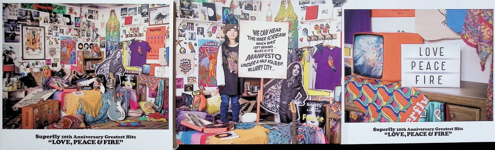 Superfly 10th Anniversary Greatest Hits『LOVE, PEACE & FIRE』<3枚