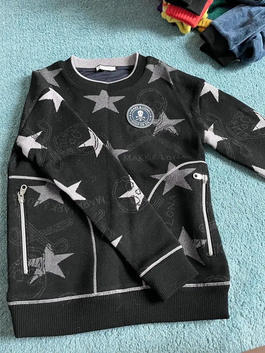 美品！MARK＆LONAマークアンドロナ　ジップアップ　セーター　S MARK&LONA ジップアップセーター 44