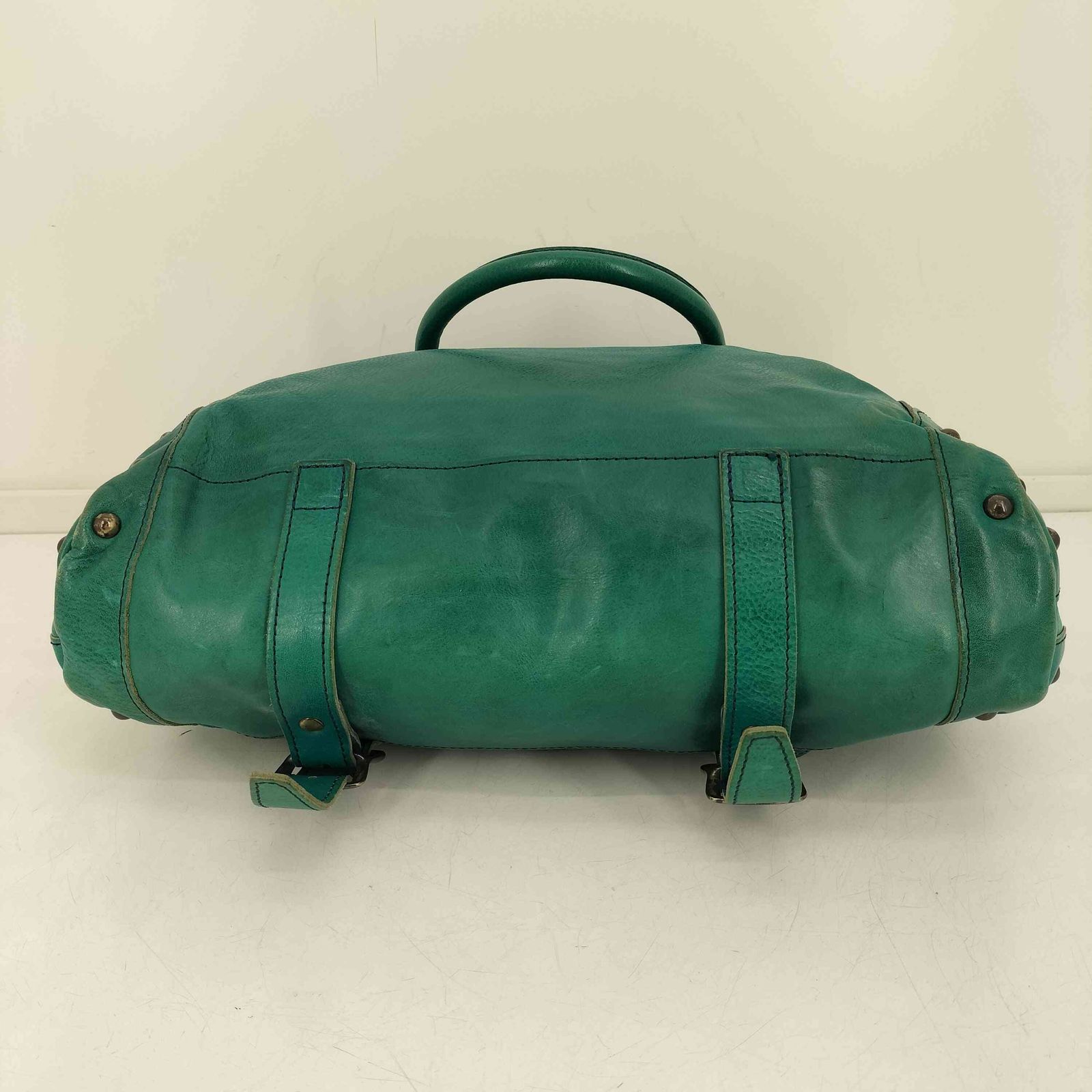 ユーズドフルギ USED古着 2WAY スタッズ レザー ショルダーバッグ