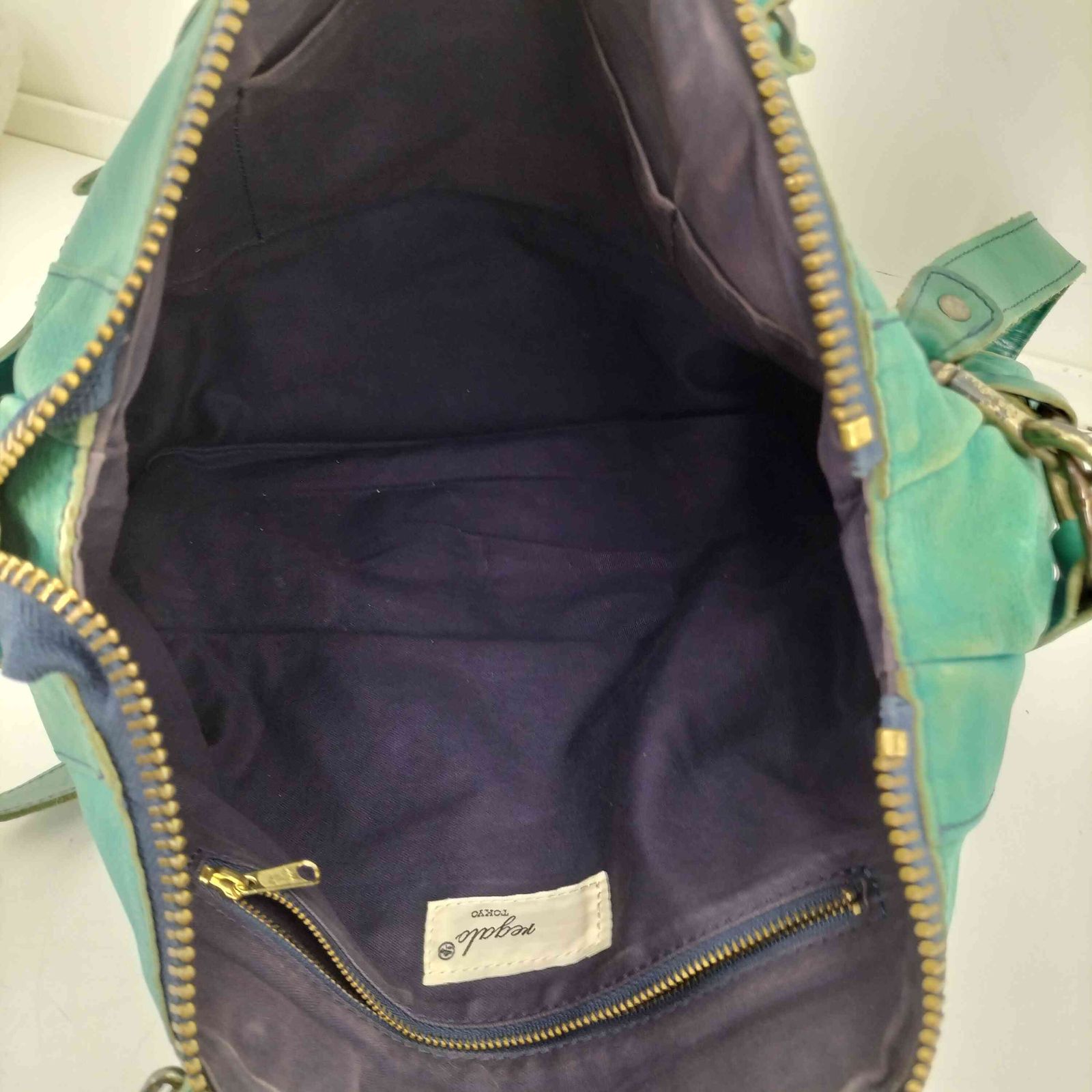 ユーズドフルギ USED古着 2WAY スタッズ レザー ショルダーバッグ