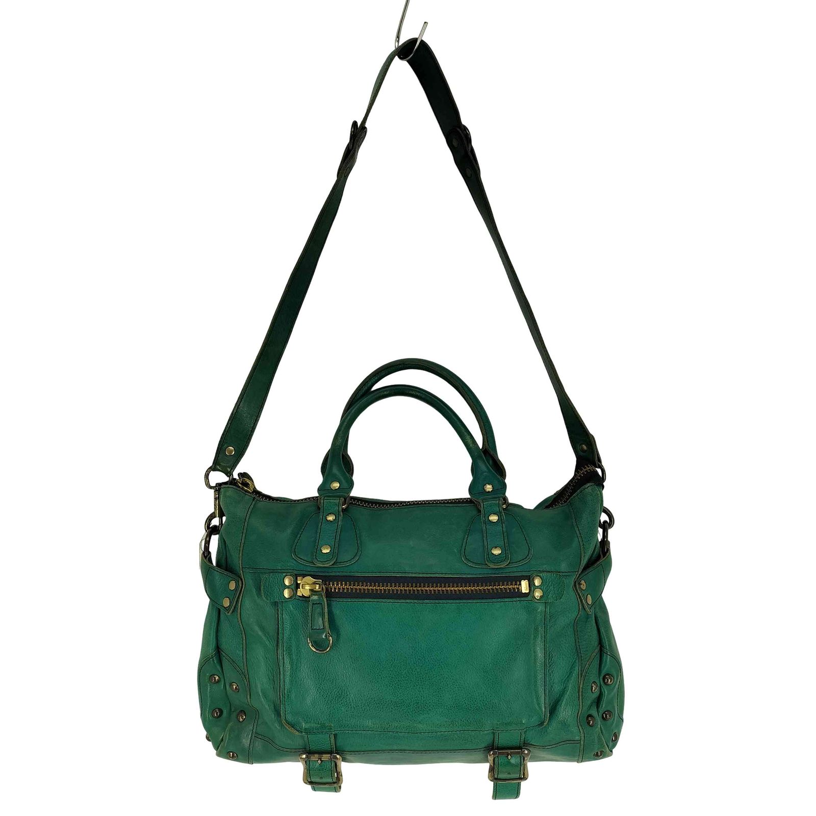 ユーズドフルギ USED古着 2WAY スタッズ レザー ショルダーバッグ