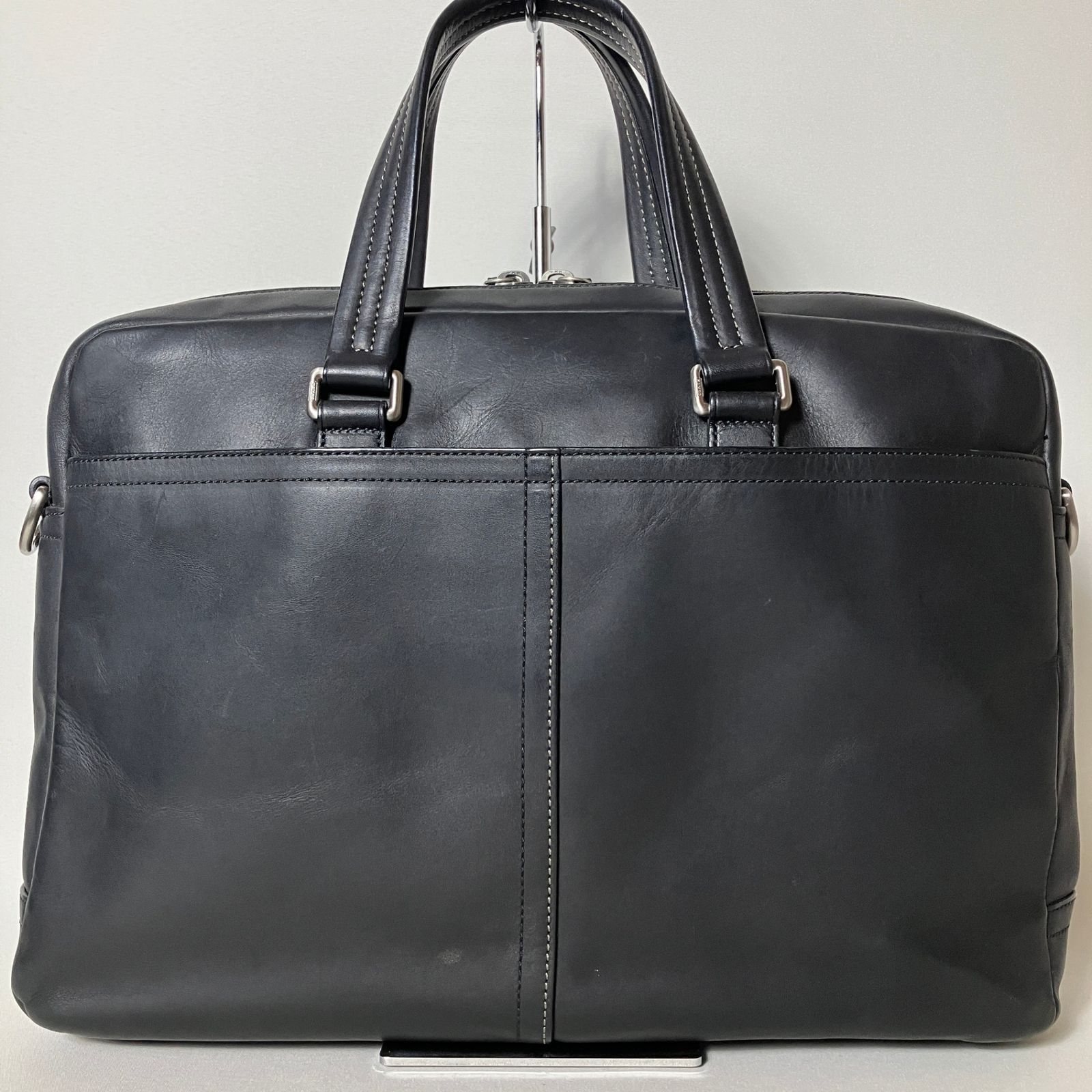 【美品】コーチ 2way ビジネスバッグ レザー チャーム付 ブラック 2512-118｜美品｜コーチ 2WAYビジネスバッグ レザー ブラック - メルカリ