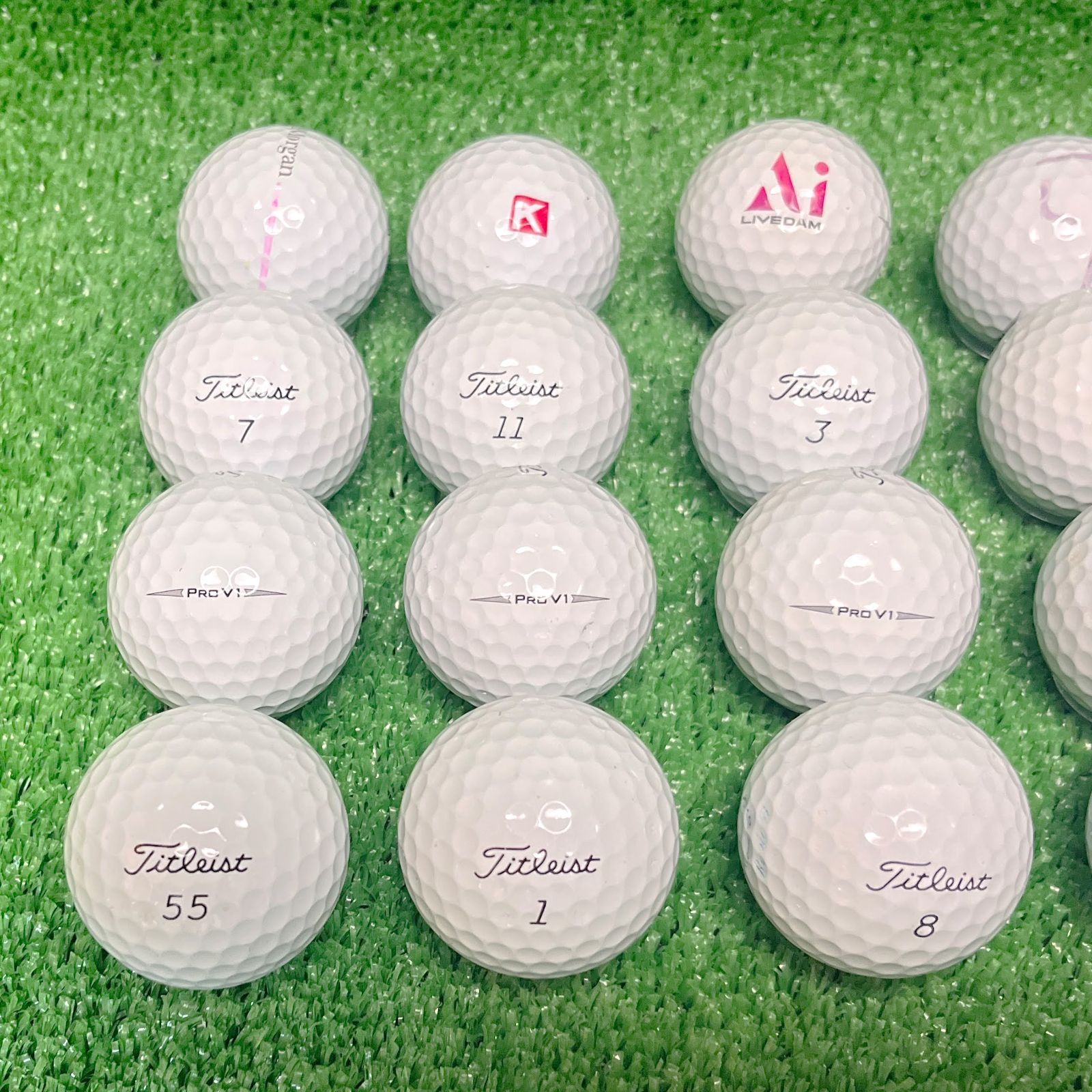 ロストボール タイトリスト Pro V1 20球 2019年モデル ホワイト B