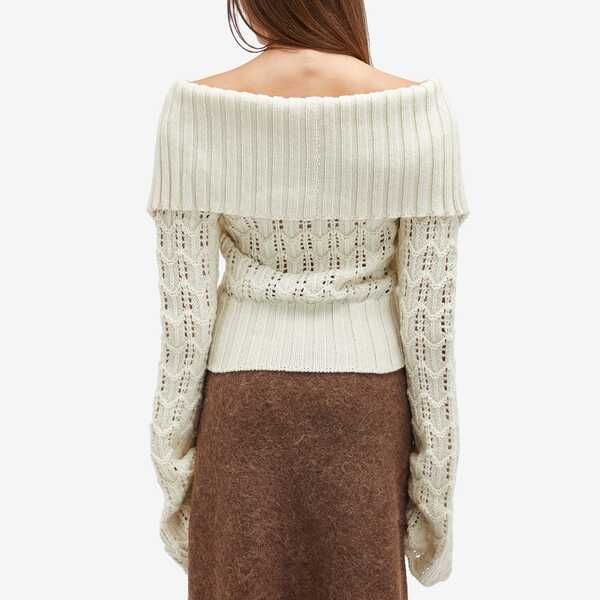  ホルツワイラー レディース アウター カーディガン ニット Holzweiler Knitted Cardigan Ecru エクリュ その他 研磨機