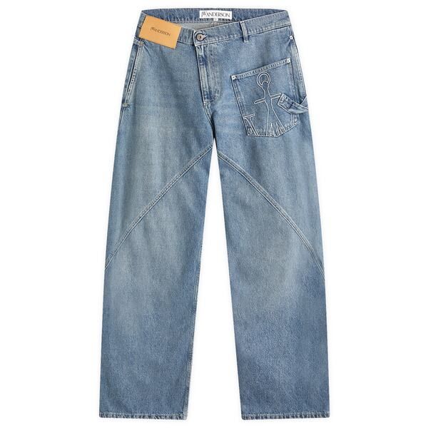 JWアンダーソン メンズ ボトムス デニムパンツ ジーンズ JW Anderson Twisted Workwear Jeans Light Blue ブルー