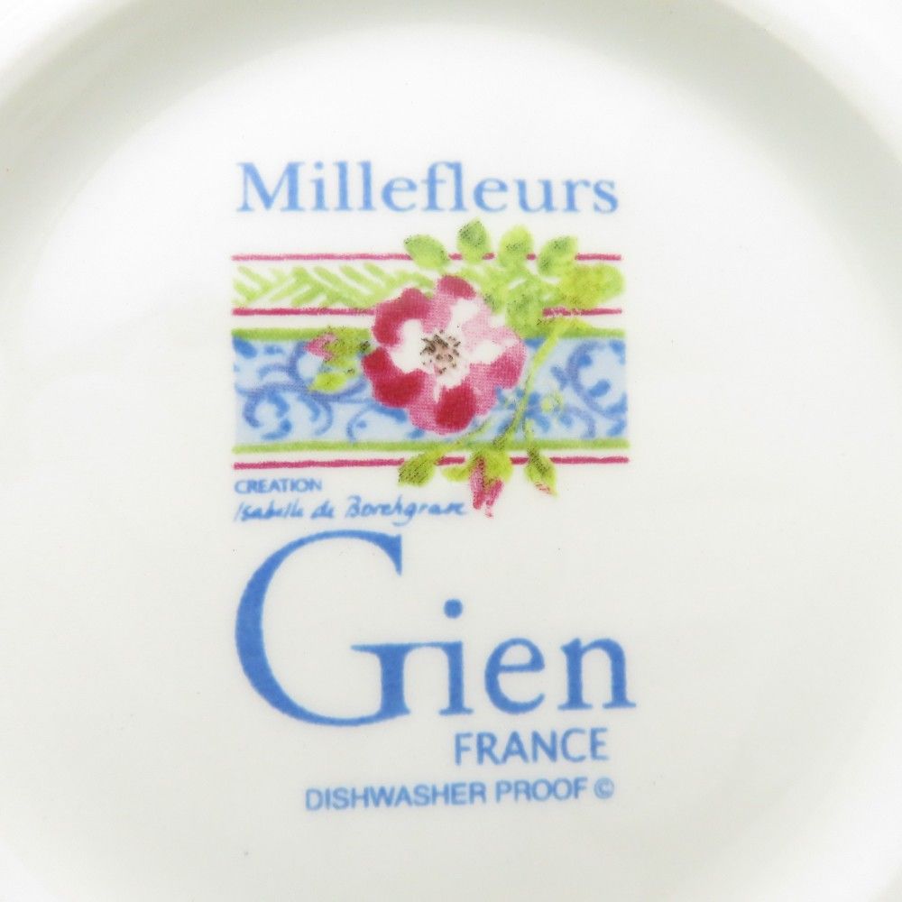 Gien ジアン Millefleurs ミルフルール ティーカップ＆ソーサー