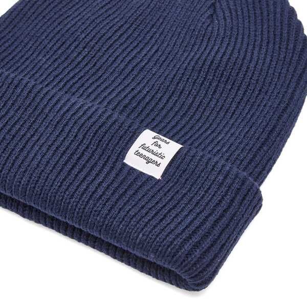 ヒューマンメイド メンズ アクセサリー 帽子 Human Made Classic Beanie Navy ネイビー