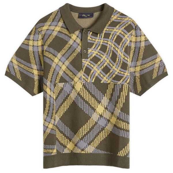 ダイム メンズ トップス ポロシャツ Dime Antique Polo Brown Multi ブラウン