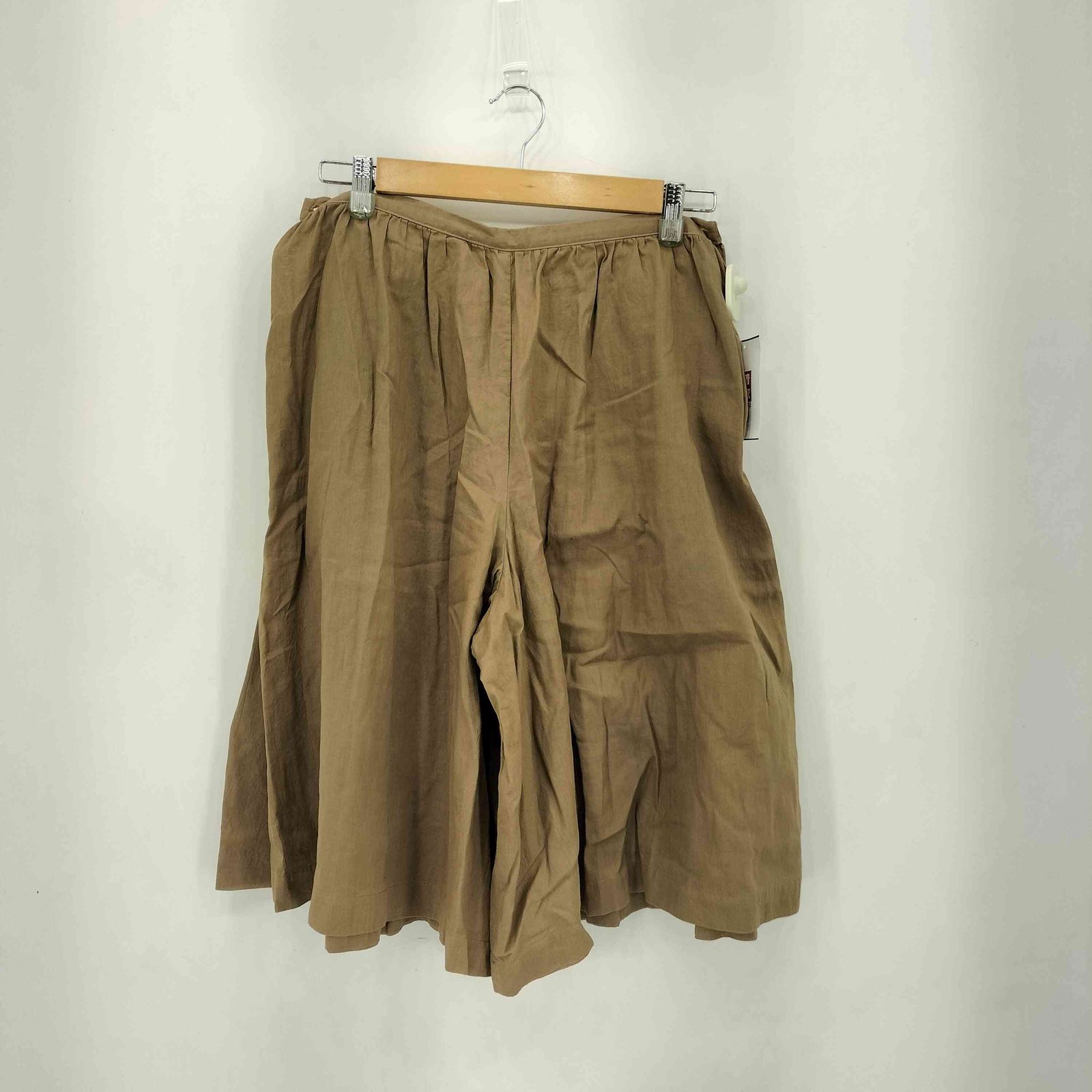 トリココムデギャルソン tricot COMME des GARCONS 08 SS ギャザー切替 プリーツ ワイド クロップドパンツ レディース JPN M 38