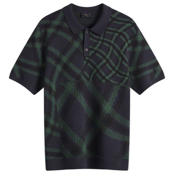 ダイム メンズ トップス ポロシャツ Dime Antique Polo Navy Multi ネイビー