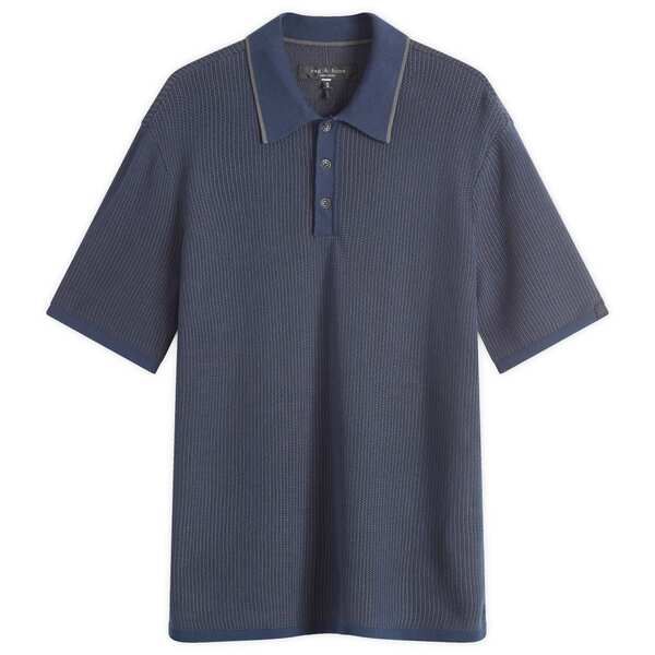 ラグアンドボーン メンズ トップス ポロシャツ ニット Rag Bone Harvey Knit Polo Shirt Salute