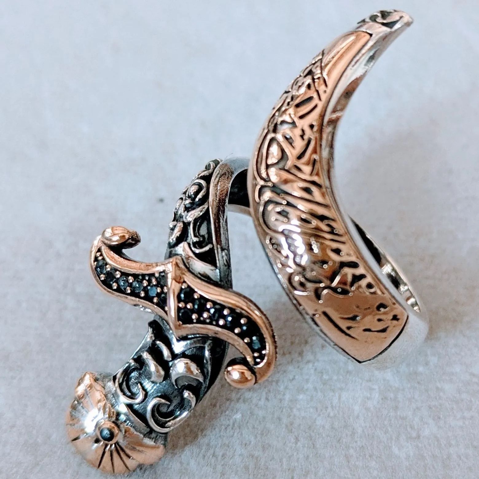 メンズ ハンドメイド リング 剣 ターバン 925 silver