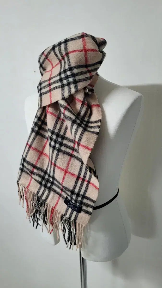  バーバリー 90 s ライトベージュ カシミア チェック マフラー マフラー 小物