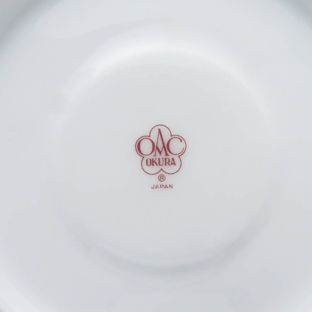 美品 OKURA 大倉陶園 カップ＆ソーサー 3客 セット ブルーフラワー 青