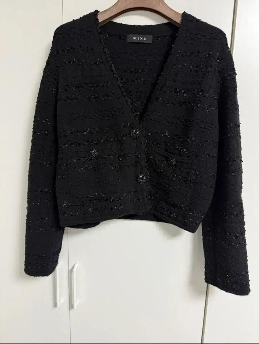 THE HANDSOME MINE グリッター ツイード カーディガン
