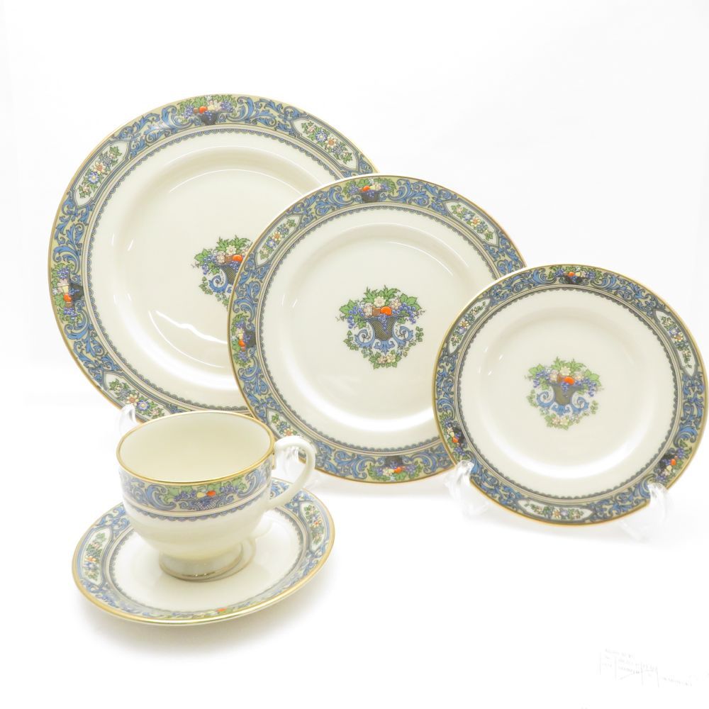 美品 LENOX レノックス オータム カップ＆ソーサー プレート 16㎝ 21 
