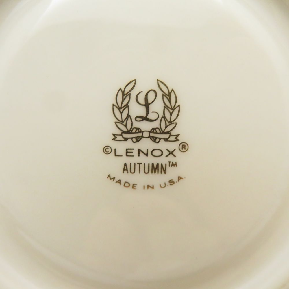 美品 LENOX レノックス オータム カップ＆ソーサー プレート 16㎝ 21