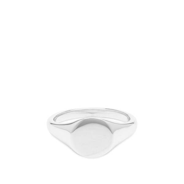 ミッソーマ レディース アクセサリー 指輪 Missoma Round Signet Ring Silver シルバー