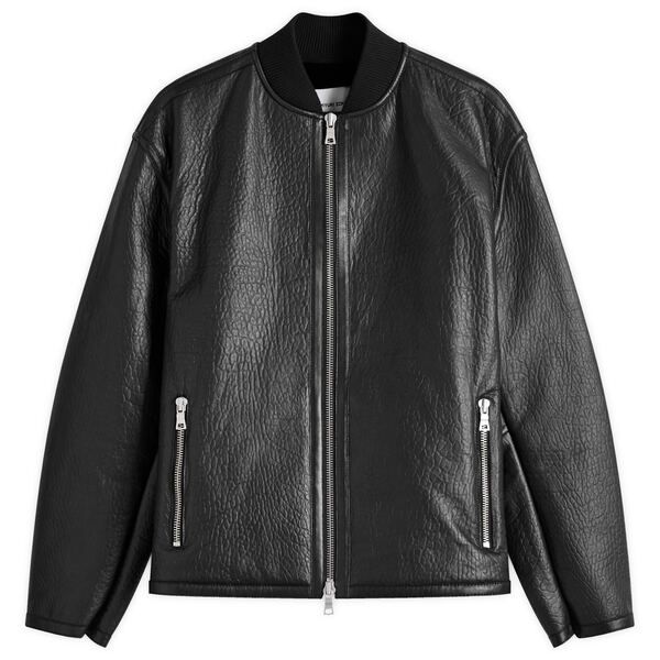 エムケーアイ メンズ アウター ジャケット ブルゾン MKI Shearling Bomber Jacket Black ブラック