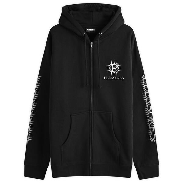 プレジャーズ メンズ アウター パーカー スウェット Pleasurespike Zip Hoodie Black ブラック