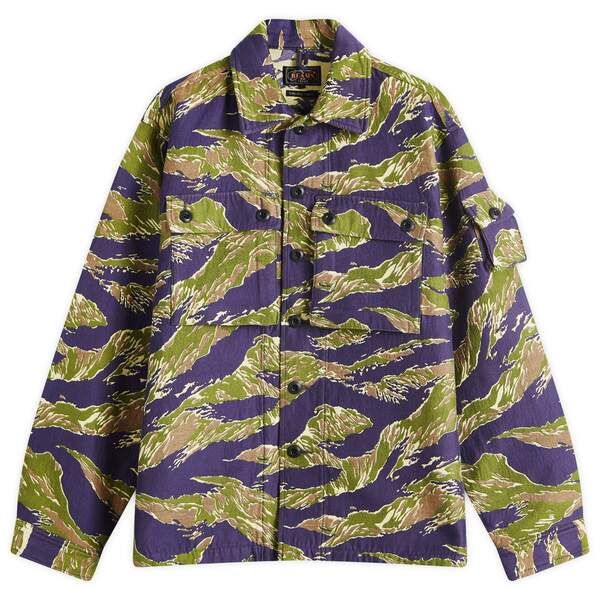 ビームス プラス メンズ アウター ジャケット ブルゾン シャツ Beams Plus MIL Tiger Camo Shirt Jacketiger Stripe アニマル