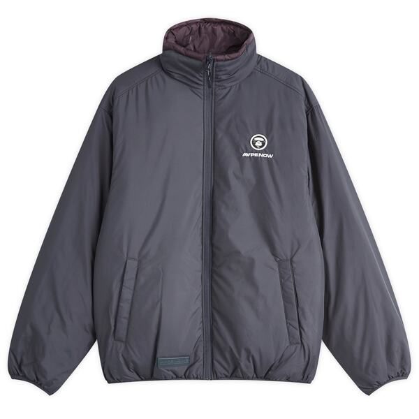 ベイシング エイプ メンズ アウター ジャケット ブルゾン AAPE by A Bathing Ape Now Reversible Camo Padded Jacket Dark Grey グレー