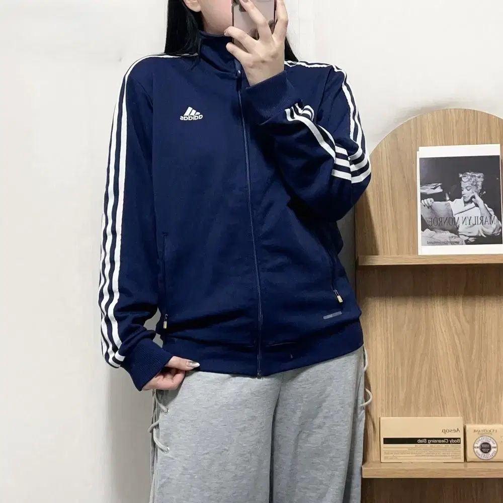 正規品 adidas アディダス ネイビー 3本線 トラックジャージ 95 - メルカリ