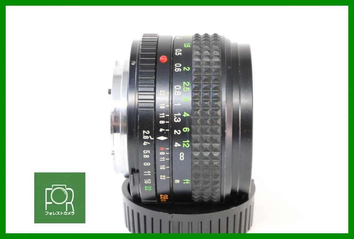 動作保証・点検済】良品□MINOLTA MD W.ROKKOR 28mm F2.8□前後 