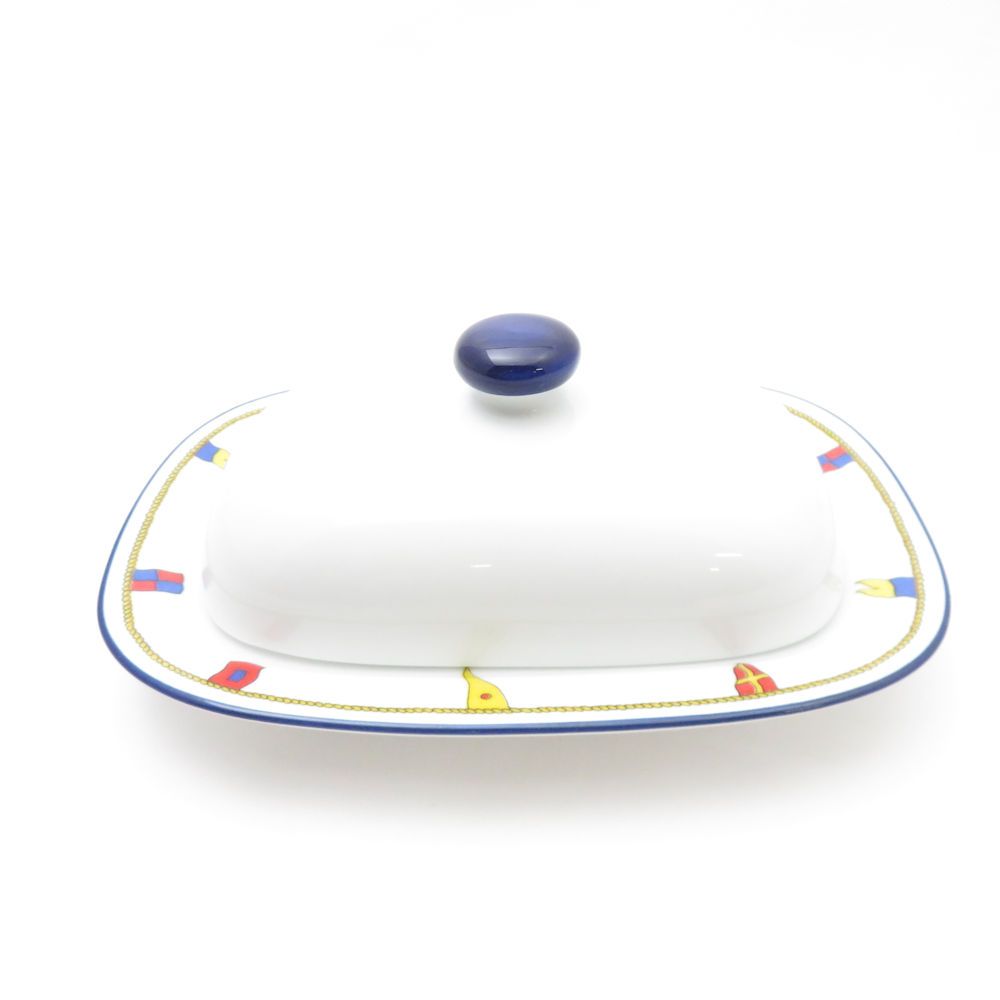 美品 Richard Ginori リチャードジノリ クリッパー バターケース 蓋