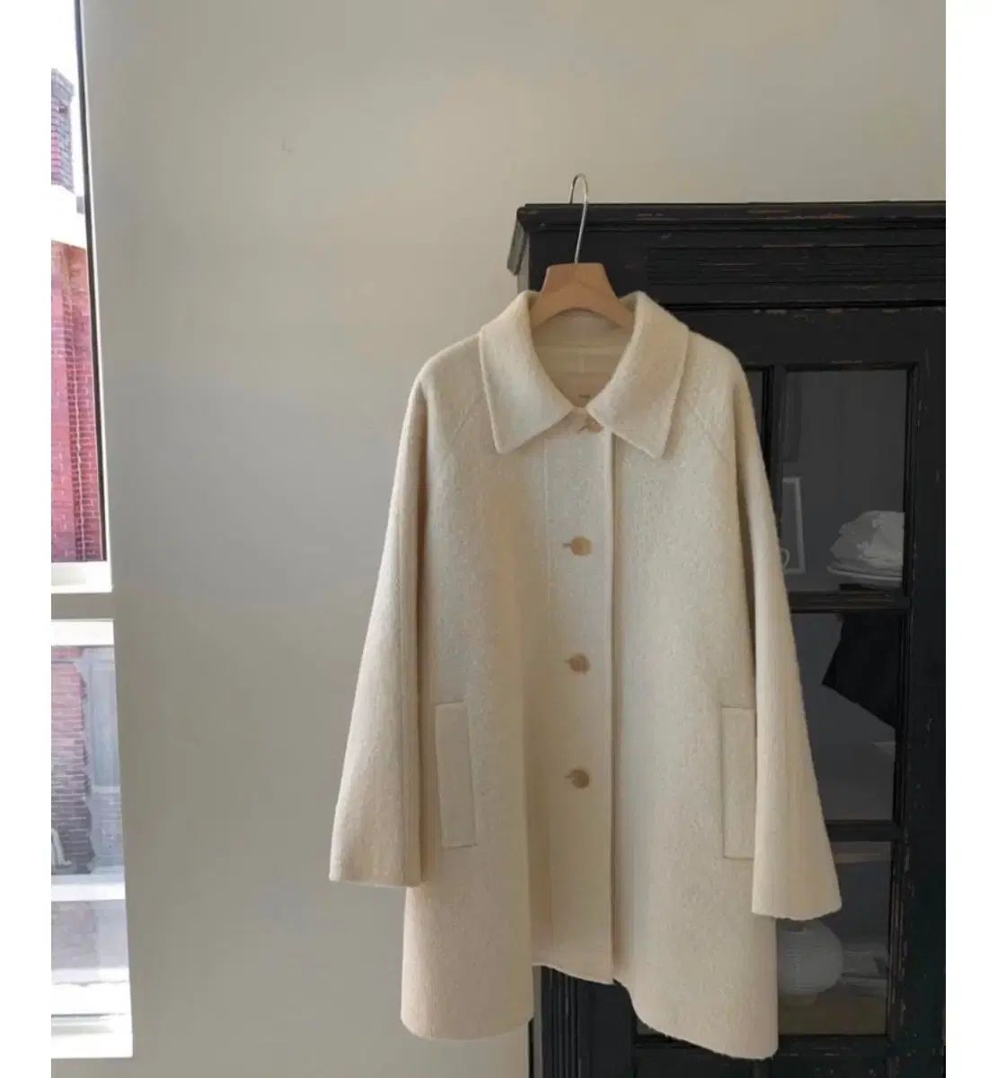 マレ サンダー アルパカ コート ハンドメイド オーバーサイズ カラージャケット