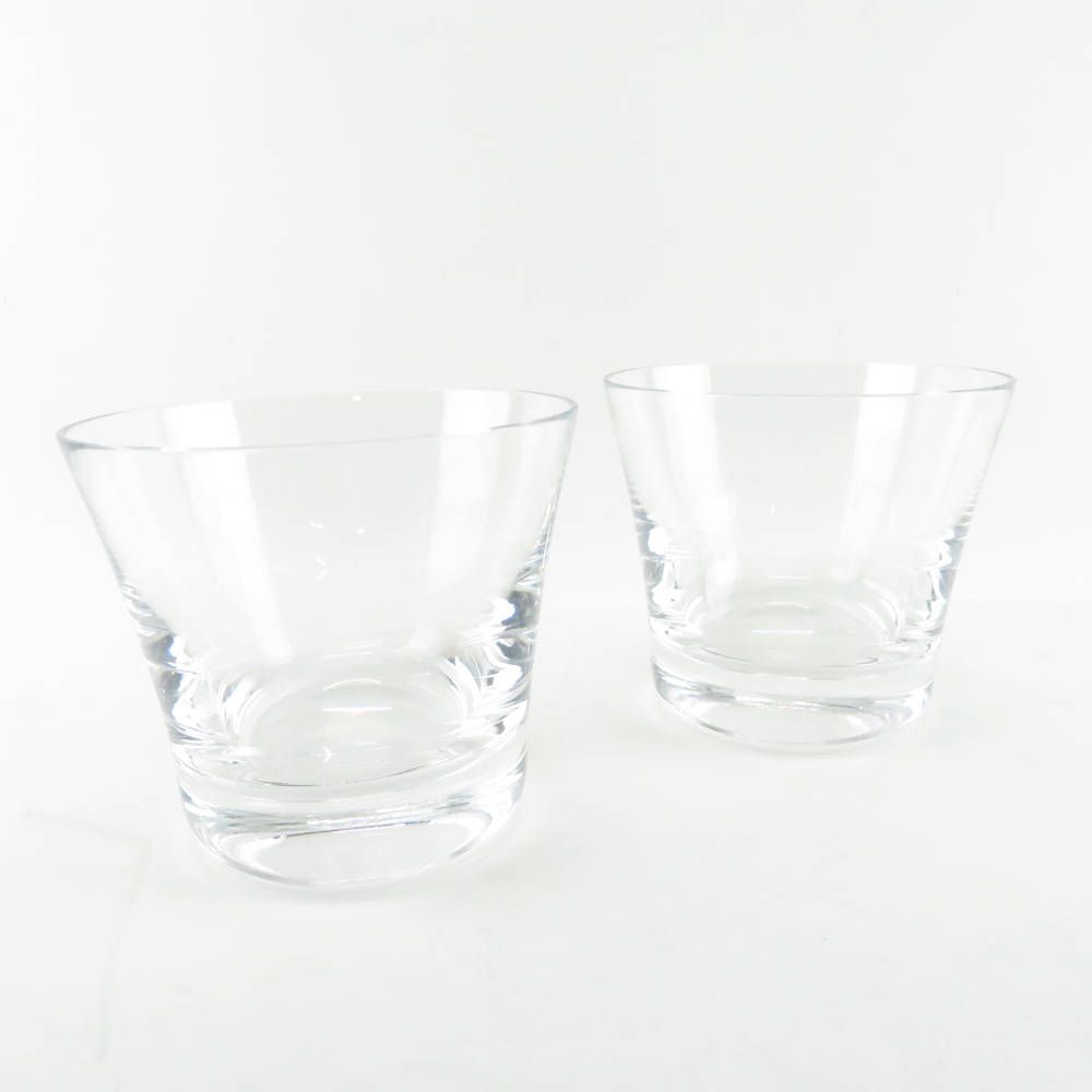 美品 Baccarat バカラ アルファ タンブラー 2点 ペア ロックグラス オールドファッション SU5871C