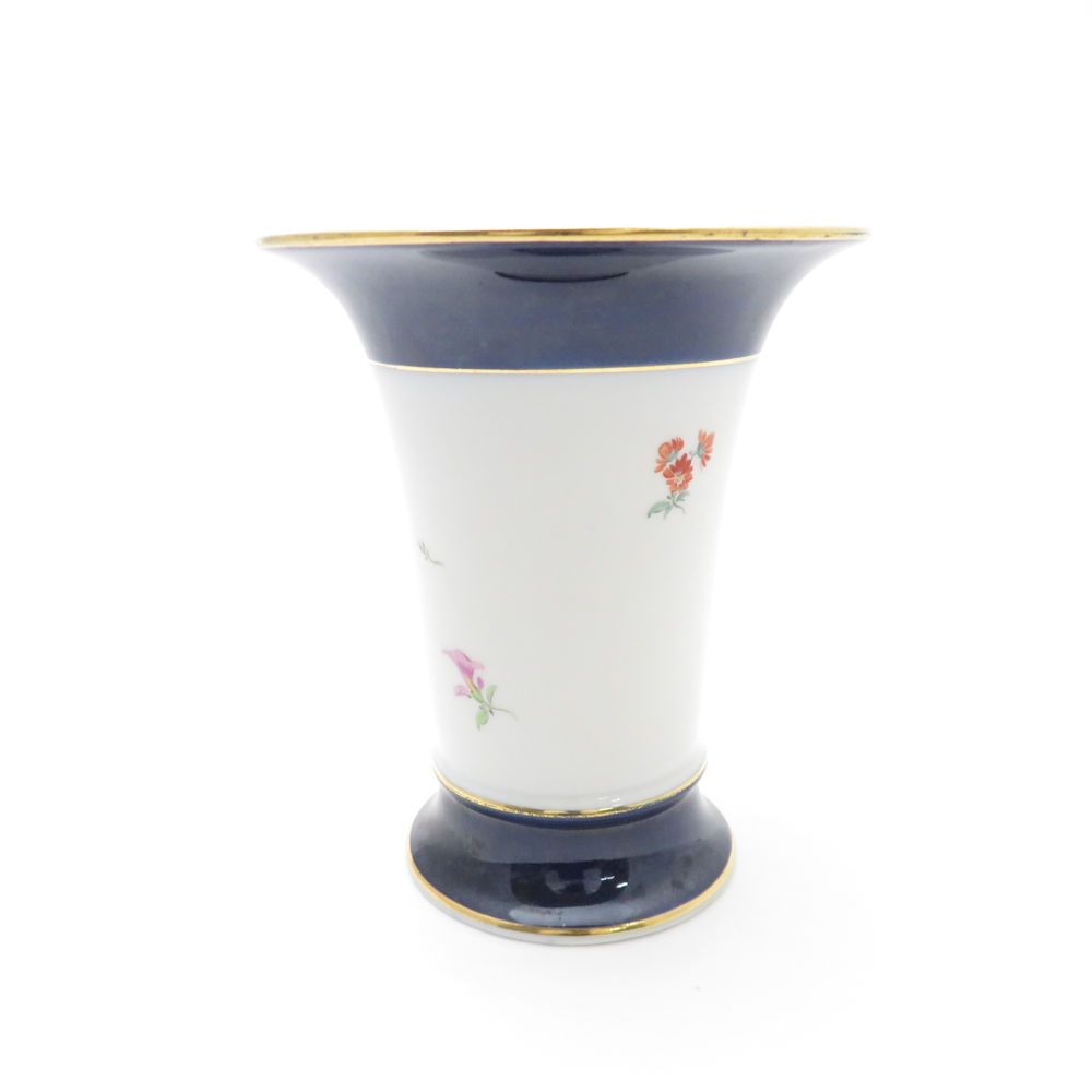 美品 MEISSEN マイセン ベーシックフラワー 5つ花 フラワーベース 花瓶 