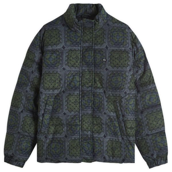 オベイ レディース アウター ジャケット ブルゾン Obey Tappi Puffer Jacket Olive Multi オリーブ