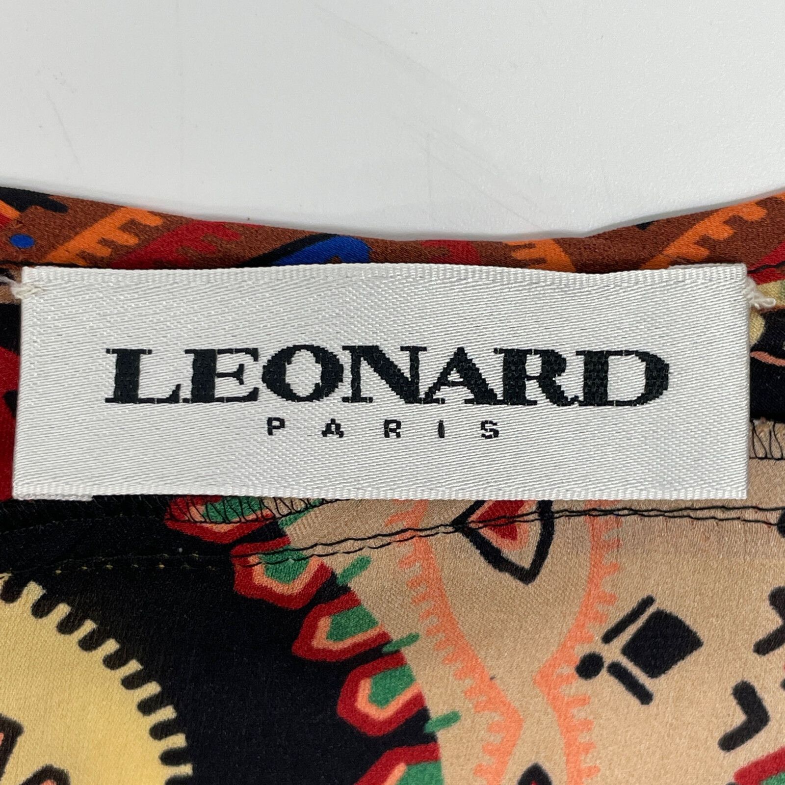 LEONARD レオナール マルチカラー 総柄 フリンジ ブラウス 40 - メルカリ