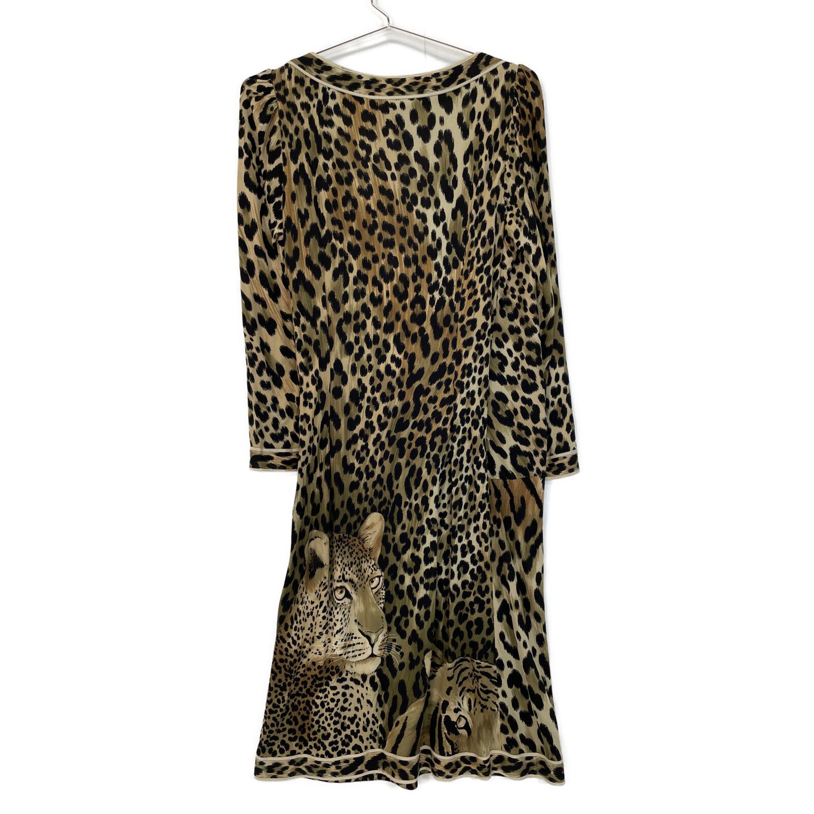 LEONARD レオナール レオパード柄 シルク ワンピース M - メルカリ
