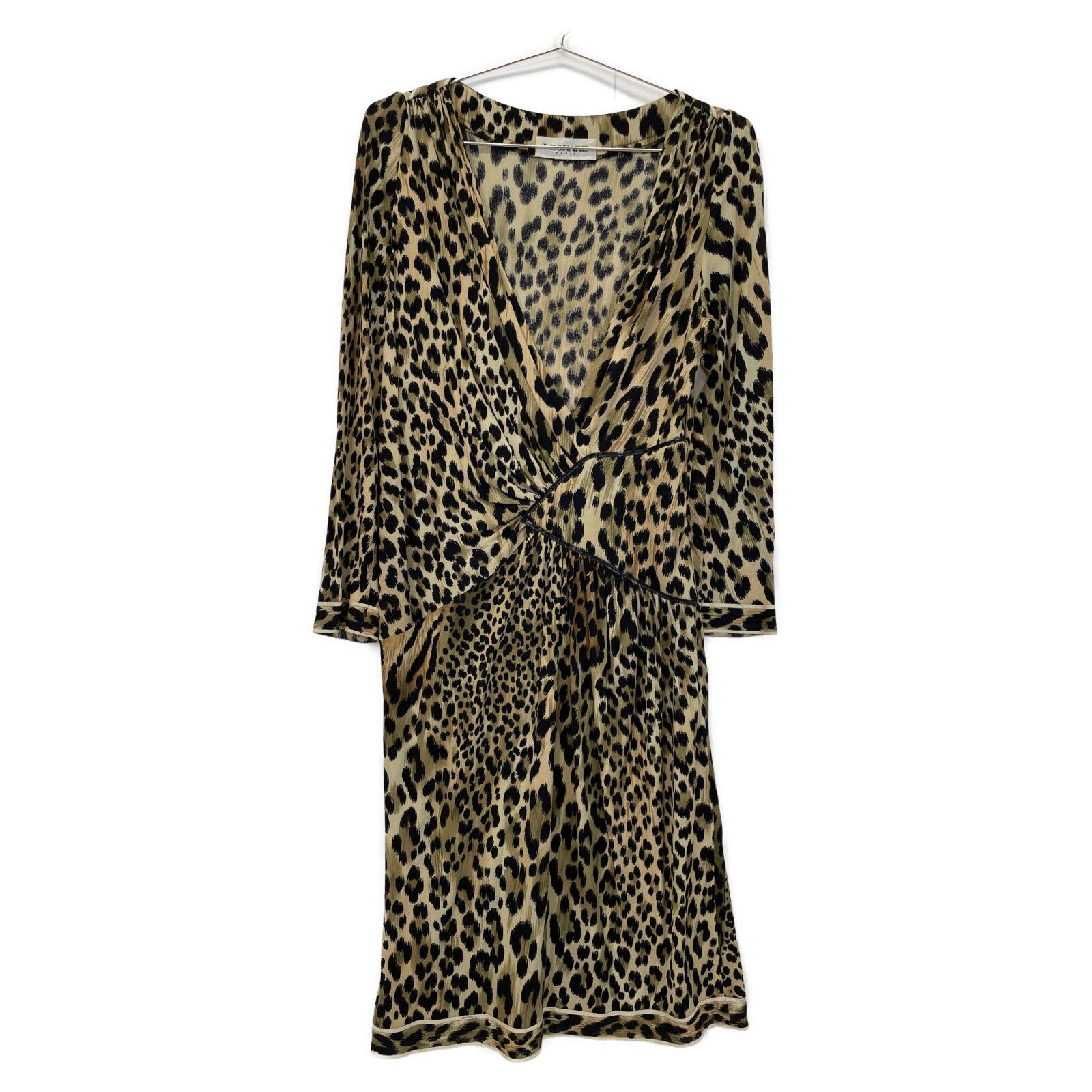 LEONARD レオナール レオパード柄 シルク ワンピース M - メルカリ